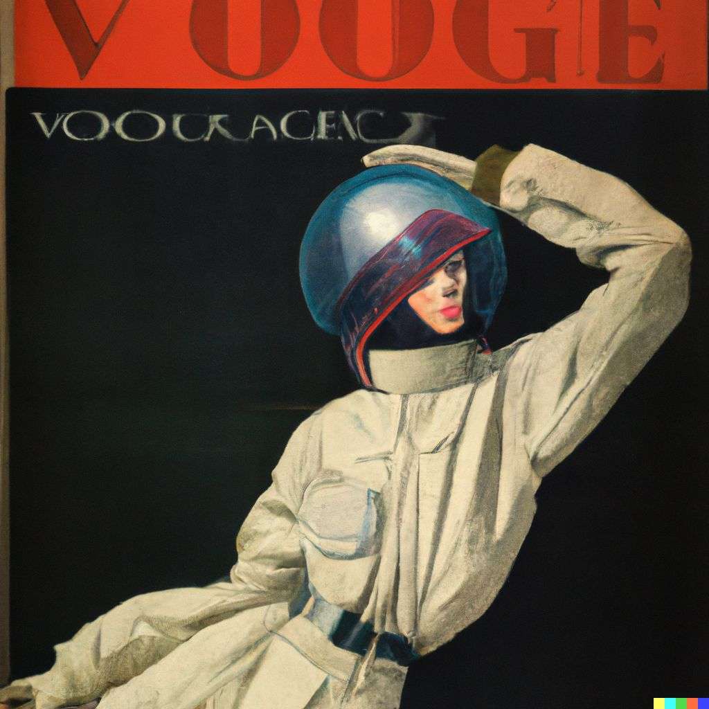 an astronaut, front cover of Vogue, 1930